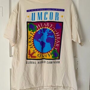 Vintage 90s Umcor Global Hunger Campaign T-Shirt